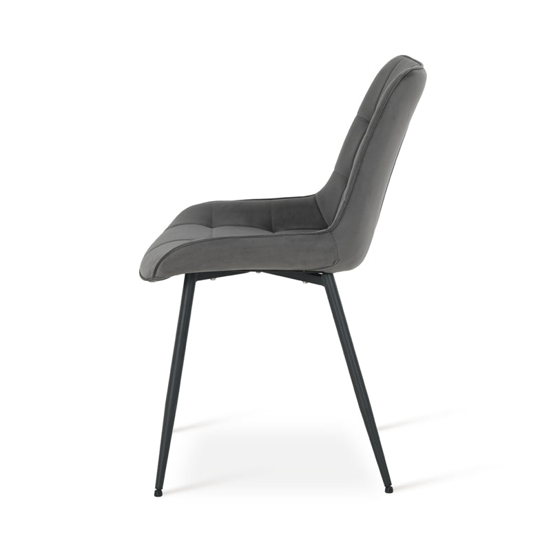 ofcasa, Orozco dining chairs, dark grey dining chairs, dark grey velvet, velvet dining chairs, chairs for sale, comfy chair, cheap dining chairs, dark grey office chair, velvet chairs, dark grey chair, ofcasafurniture, ofcasachairs, ofcasa discount, ofcasa dining chairs, ofcasa uk