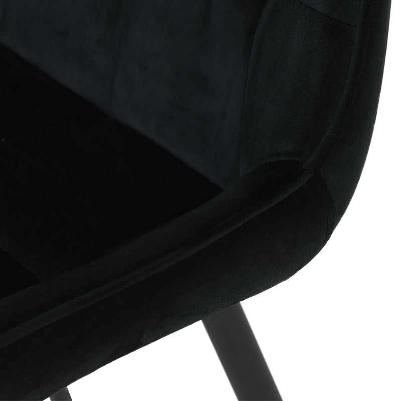 ofcasa, Orozco dining chairs, black dining chairs, black velvet, velvet dining chairs, chairs for sale, comfy chair, cheap dining chairs, black office chair, velvet chairs, black chair, ofcasafurniture, ofcasachairs, ofcasa discount, ofcasa dining chairs, ofcasa uk
