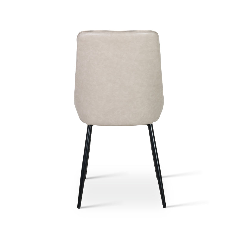 sand dining chair isolated on white | Affordable dining chairs UK
Faux leather dining chair front angle | Value dining chairs under £129.99
Space saving dining chair product shot | Cheap dining chairs set of 2 option