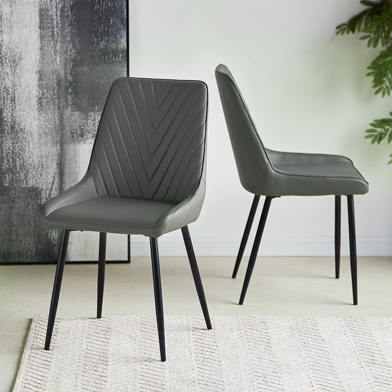 Space saving dining chairs tucked under kitchen island | Value furniture