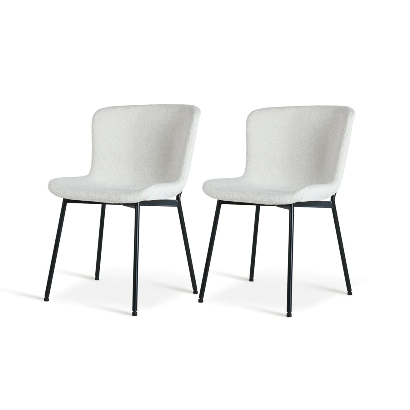 Faux leather dining chair front angle | Value dining chairs under £89.99
Space saving dining chair product shot | Cheap dining chairs set of 2 option