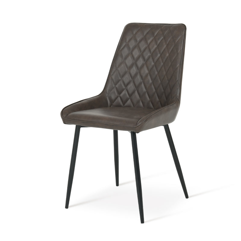 Faux leather dining chair front angle | Value dining chairs under £xx
Space saving dining chair product shot | Cheap dining chairs set of 2 option