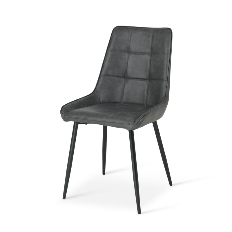 Faux leather dining chair front angle | Value dining chairs under £100
Space saving dining chair product shot | Cheap dining chairs set of 2 option
