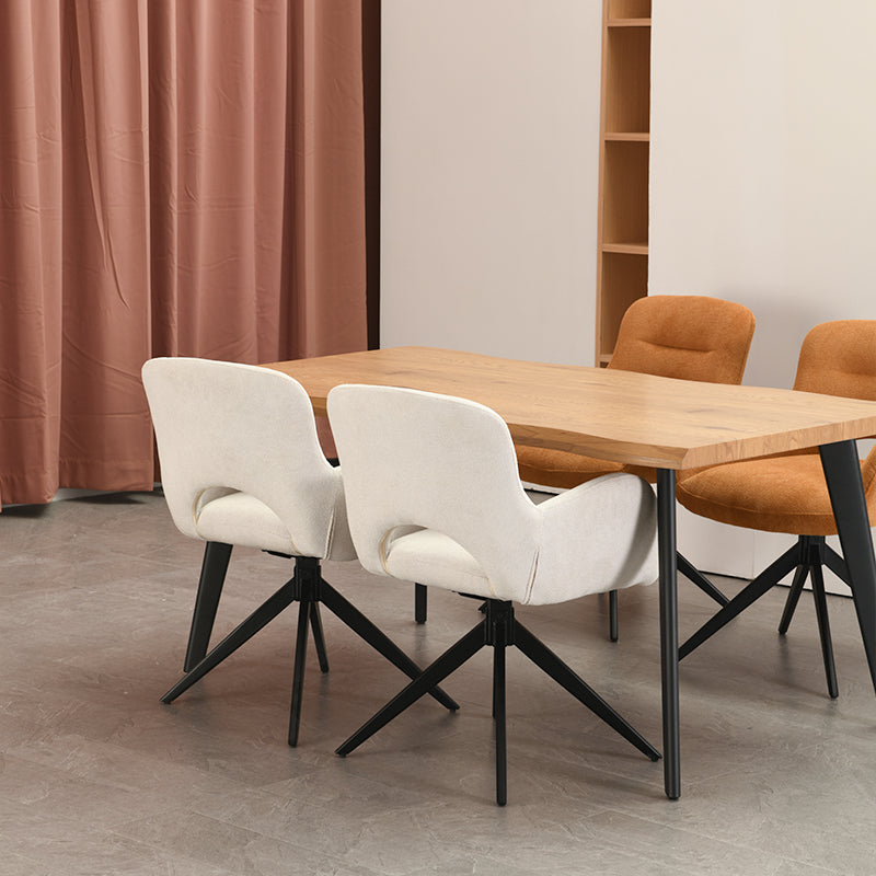 Affordable dining chairs in real UK home dining room | Budget decor
Cheap dining chairs styled with wooden table in small flat
Space saving dining chairs tucked under kitchen island | Value furniture
Modern budget dining chairs in family home setting