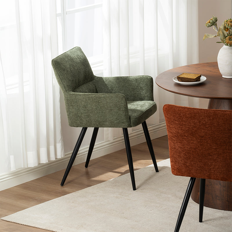 Modern budget dining chairs in family home setting