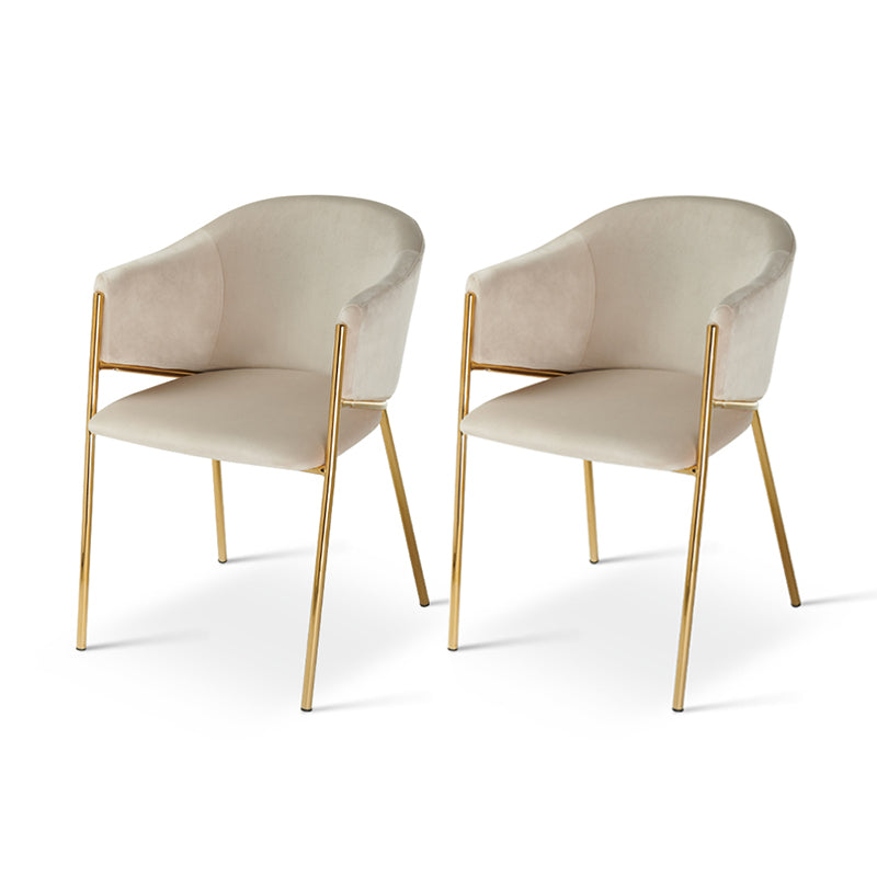 Add luxury to your dining room with OFCASA Dalila Velvet Dining Chairs: plush velvet, golden chrome legs, sturdy metal frame, easy assembly for stylish UK homes.