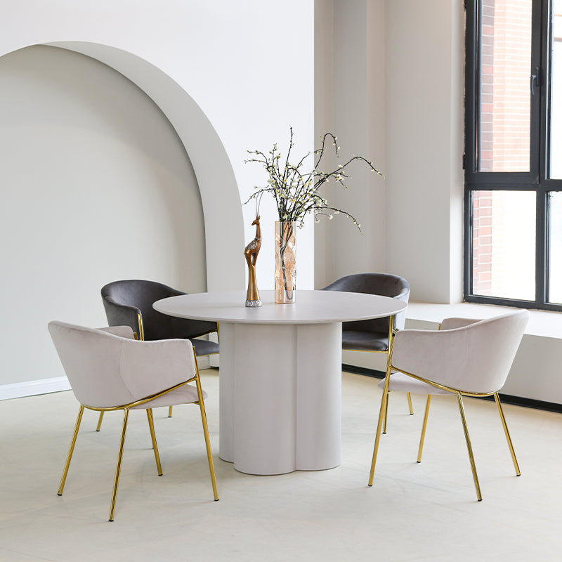Add luxury to your dining room with OFCASA Dalila Velvet Dining Chairs: plush velvet, golden chrome legs, sturdy metal frame, easy assembly for stylish UK homes.