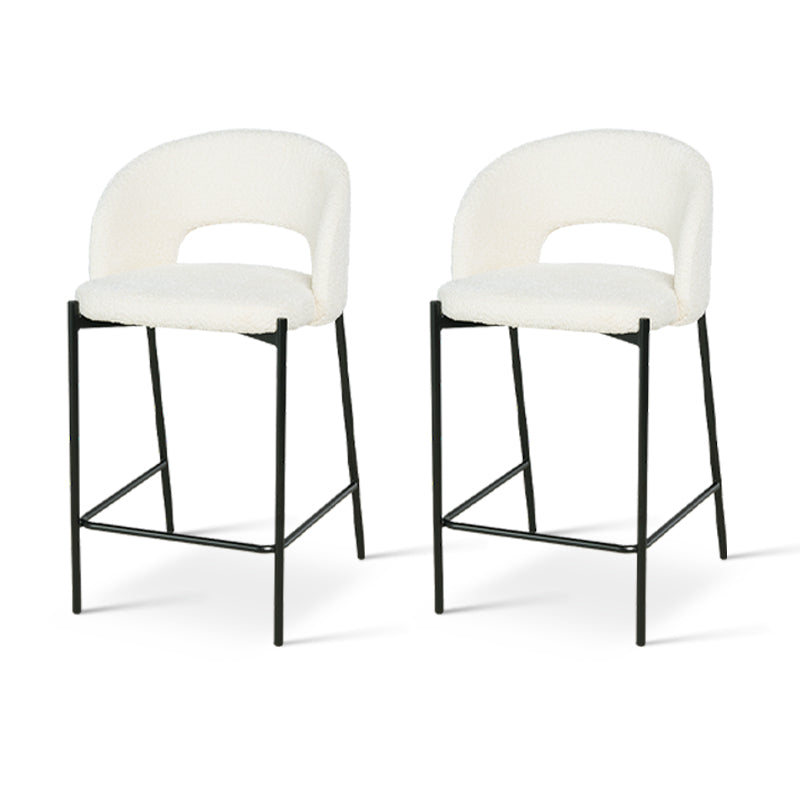 Kick back in style with OFCASA Esme bar stools—soft boucle seats and slim metal frames create chic, comfy seating for your kitchen island or breakfast bar.