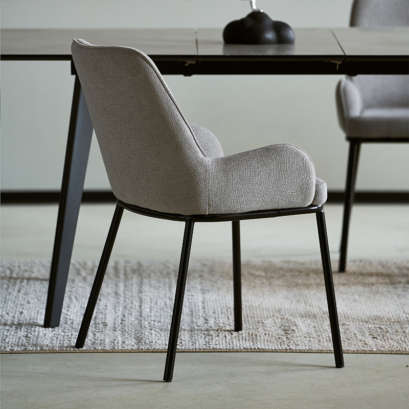 Discover OFCASA Felisa Linen Dining Chairs (set of 2): breathable linen fabric, ergonomic support, sturdy metal legs, non-scratch pads and easy assembly—ideal for modern UK dining.