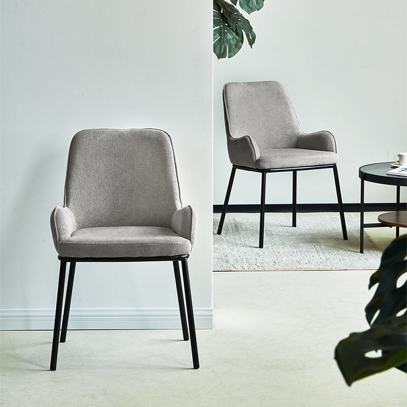Discover OFCASA Felisa Linen Dining Chairs (set of 2): breathable linen fabric, ergonomic support, sturdy metal legs, non-scratch pads and easy assembly—ideal for modern UK dining.