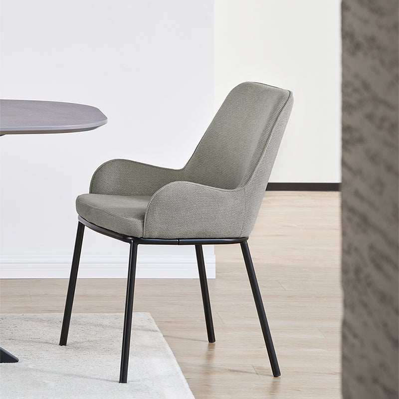 Discover OFCASA Felisa Linen Dining Chairs (set of 2): breathable linen fabric, ergonomic support, sturdy metal legs, non-scratch pads and easy assembly—ideal for modern UK dining.
