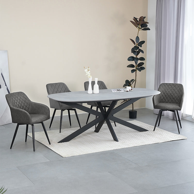 Discover OFCASA Frazer Diamond Swivel Chairs—plush faux leather, 360° rotation, and sturdy metal base. Stylish, comfy swivel dining chairs for modern UK homes.