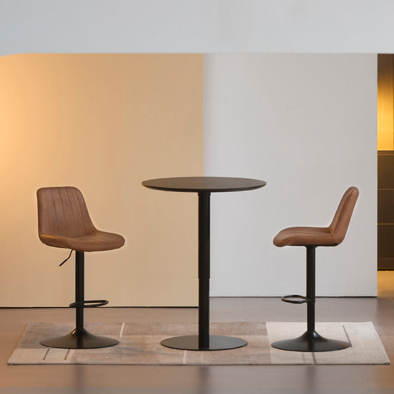 Discover OFCASA Jarvis AH Bar Stools: adjustable 62–82 cm hydraulic lift, 360° swivel, PU leather upholstery, and sturdy metal base—ideal for modern UK kitchens.