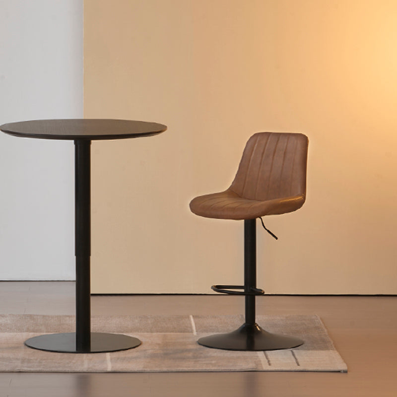 Discover OFCASA Jarvis AH Bar Stools: adjustable 62–82 cm hydraulic lift, 360° swivel, PU leather upholstery, and sturdy metal base—ideal for modern UK kitchens.