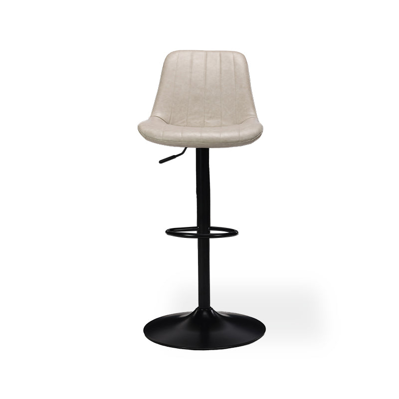 Discover OFCASA Jarvis AH Bar Stools: adjustable 62–82 cm hydraulic lift, 360° swivel, PU leather upholstery, and sturdy metal base—ideal for modern UK kitchens.