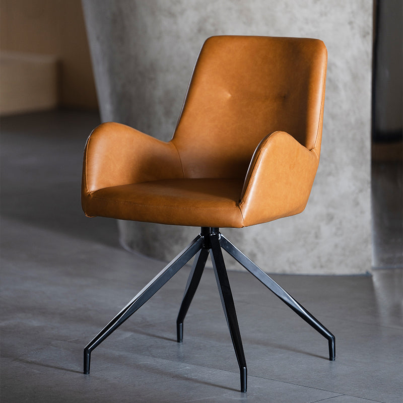 Enjoy effortless rotation and plush PU leather comfort with the OFCASA Liese Swivel Dining Chair. Ideal for modern UK dining rooms or cosy breakfast corners.