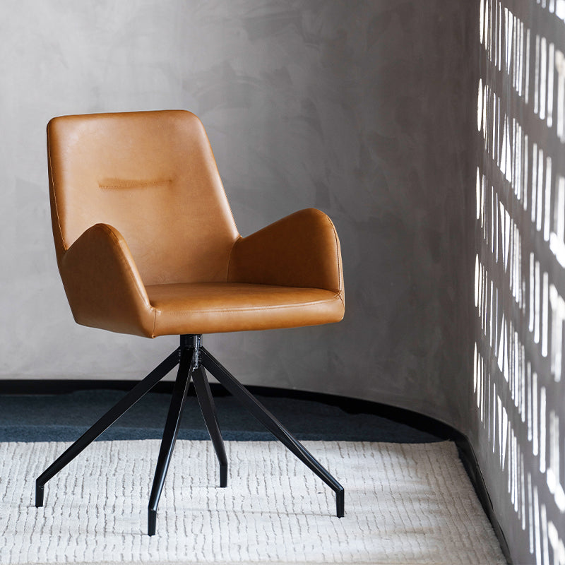 Enjoy effortless rotation and plush PU leather comfort with the OFCASA Liese Swivel Dining Chair. Ideal for modern UK dining rooms or cosy breakfast corners.