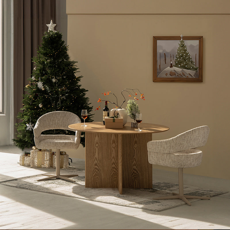 Ofcasa round Dining Table set, ofcasa dining table set, ofcasa code, ofcasa dining table sale, ofacsa dining table set wood,ofcasa home décor,ofcasa kitchen furniture set, dining table grey marble, dining chaire, dining chair set, dining chair pu leather