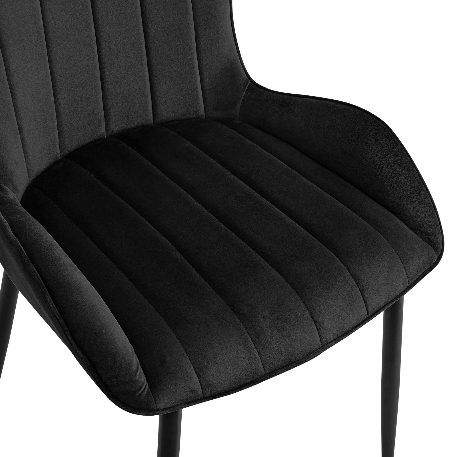ofcasa, Edith dining chairs, black dining chairs, black velvet, velvet dining chairs, chairs for sale, comfy chair, cheap dining chairs, black office chair, velvet chairs, black chair, ofcasafurniture, ofcasachairs, ofcasa discount, ofcasa dining chairs, ofcasa uk