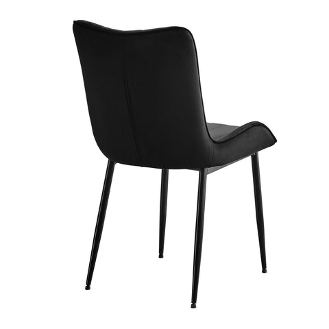 ofcasa, Edith dining chairs, black dining chairs, black velvet, velvet dining chairs, chairs for sale, comfy chair, cheap dining chairs, black office chair, velvet chairs, black chair, ofcasafurniture, ofcasachairs, ofcasa discount, ofcasa dining chairs, ofcasa uk