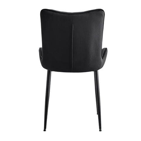 ofcasa, Edith dining chairs, black dining chairs, black velvet, velvet dining chairs, chairs for sale, comfy chair, cheap dining chairs, black office chair, velvet chairs, black chair, ofcasafurniture, ofcasachairs, ofcasa discount, ofcasa dining chairs, ofcasa uk