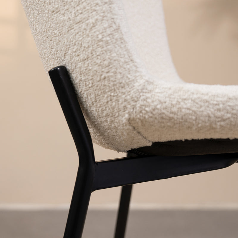 ofcasa, Leila dining chairs, cream dining chairs, boucle chair, boucle dining chair, boucle chairs, chairs for sale, comfy chair, cheap dining chairs, cream office chair, cream dining room chairs, ofcasafurniture, ofcasachairs, ofcasa discount, ofcasa dining chairs, ofcasa uk