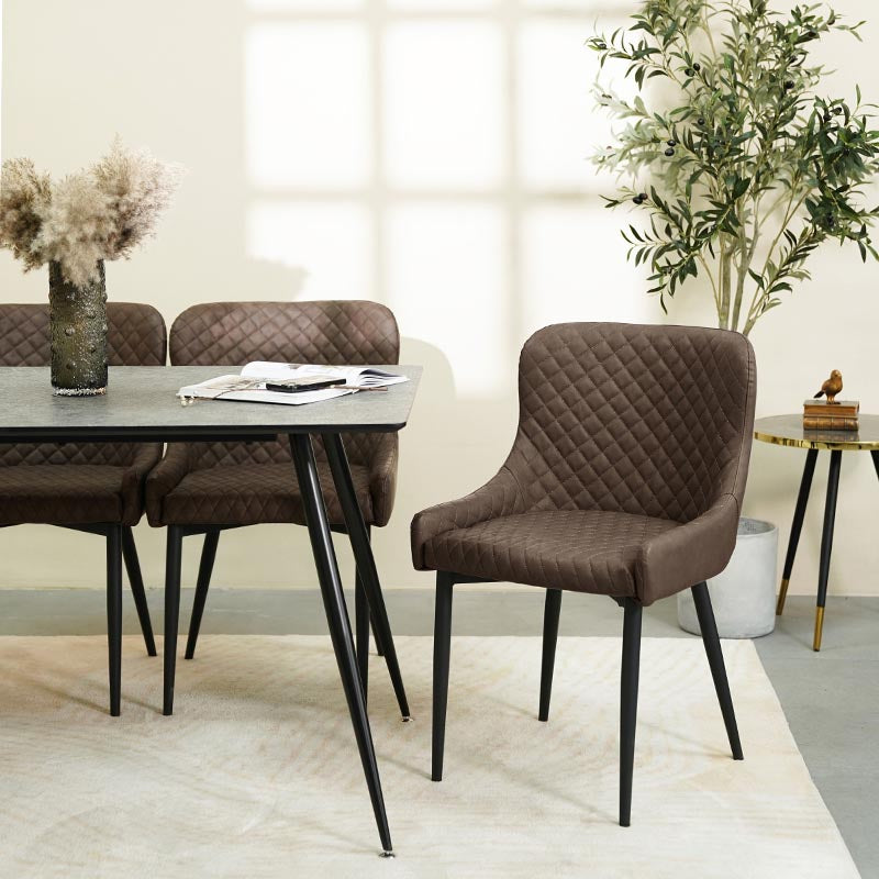 ofcasa, Kyle dining chairs, brown dining chairs, faux leather dining chairs, faux leather dining chair, chairs for sale, comfy chair, cheap dining chairs, brown office chair, brown dining room chairs, brown chair, ofcasafurniture, ofcasachairs, ofcasa discount, ofcasa dining chairs, ofcasa uk