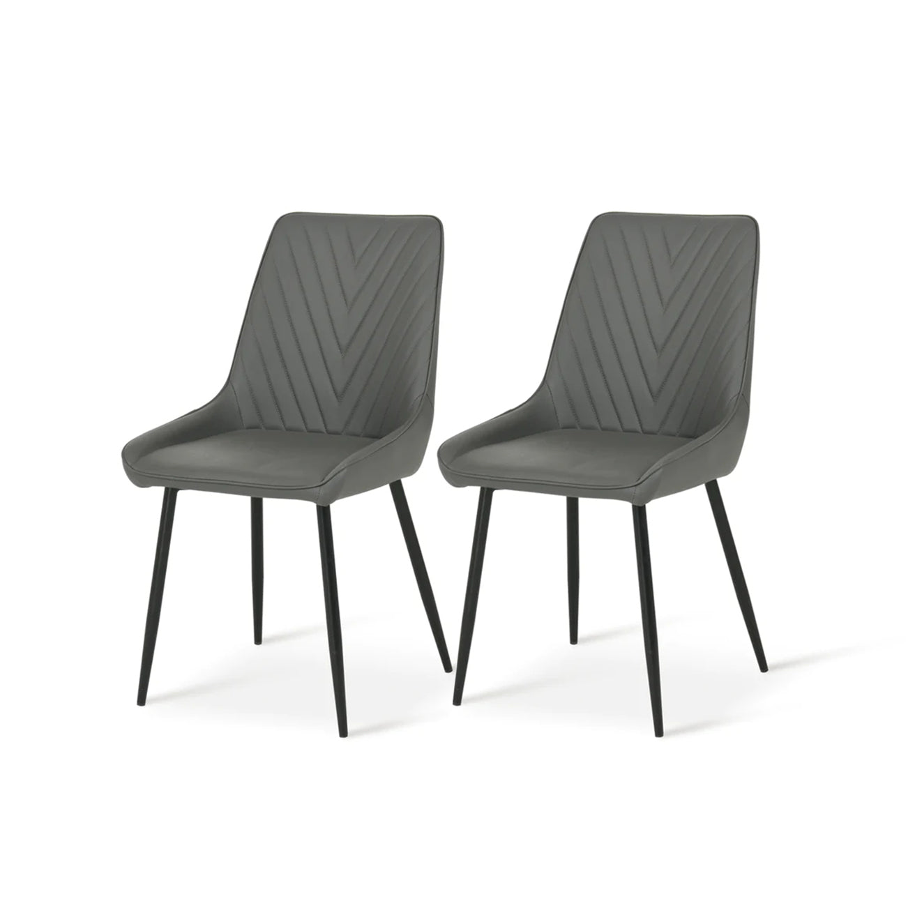 Zack V Dining Chairs [Set of 2] [Pu Leather]