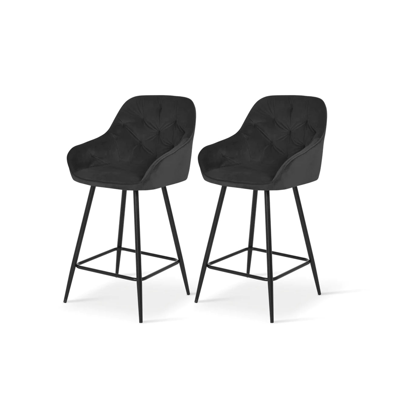ofcasa, Keaton bar stools, barstools, breakfast bar stools, black bar stools, black velvet, chairs for sale, comfy chair, black chair, breakfast bar chairs, kitchen island chairs, black velvet chair, velvet chairs, ofcasafurniture, ofcasachairs, ofcasa discount, ofcasa uk