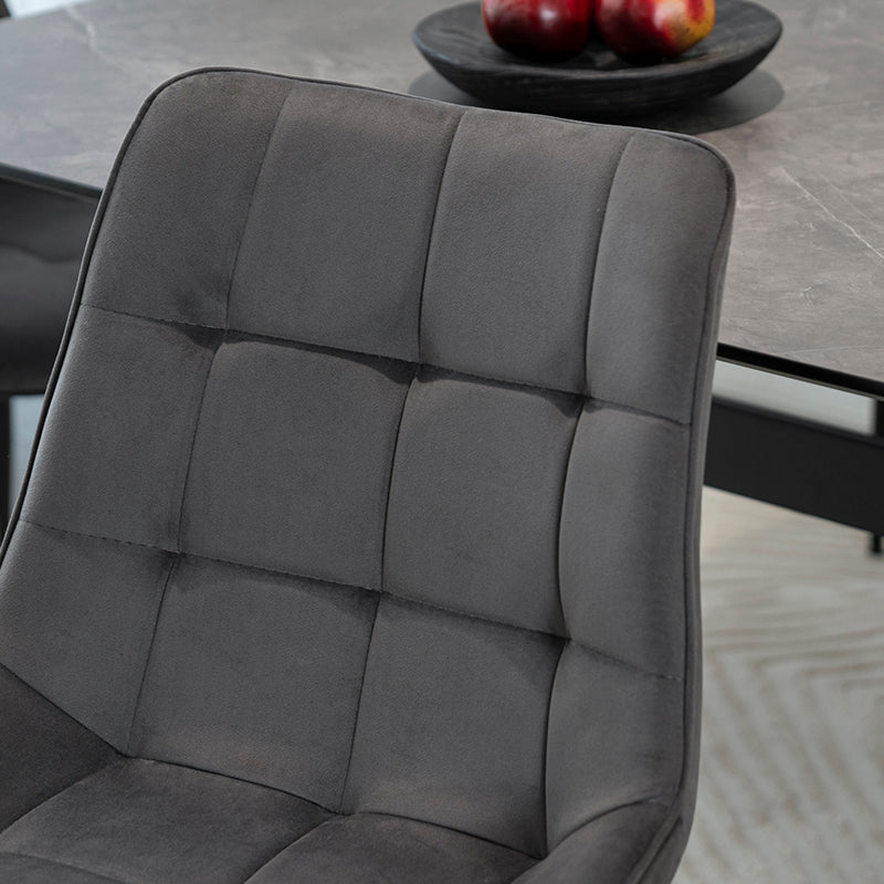 ofcasa, Orozco dining chairs, dark grey dining chairs, dark grey velvet, velvet dining chairs, chairs for sale, comfy chair, cheap dining chairs, dark grey office chair, velvet chairs, dark grey chair, ofcasafurniture, ofcasachairs, ofcasa discount, ofcasa dining chairs, ofcasa uk