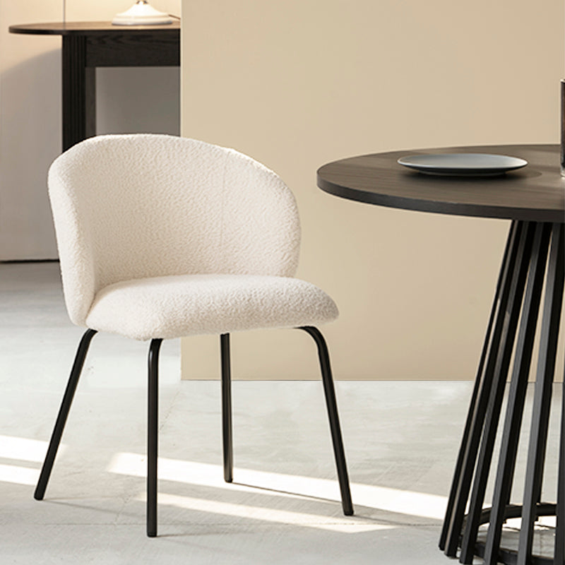 Yasin UDC23016 Dining Chairs - Modern Fabric Upholstered Armchairs with metal Legs Premium Fabric Upholstery & Padded Seat - Yasin UDC23016 Dining Chair for Comfortable Meals