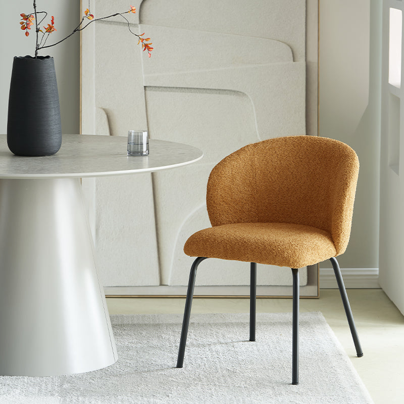 Premium Fabric Upholstery & Padded Seat - Yasin UDC23016 Dining Chair for Comfortable Meals