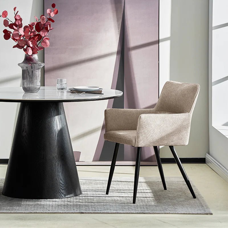 Modern budget dining chairs in family home setting