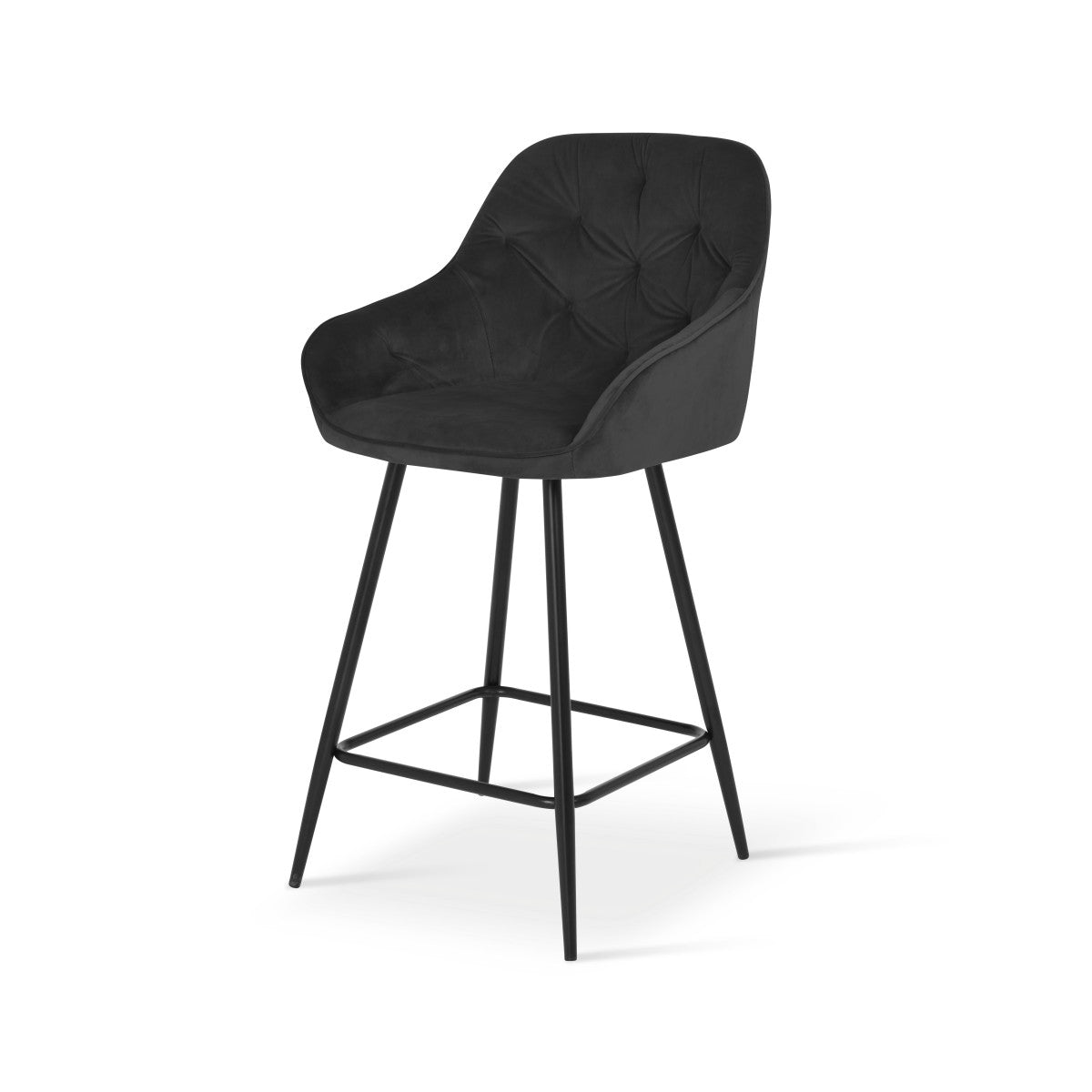 ofcasa, Keaton bar stools, barstools, breakfast bar stools, black bar stools, black velvet, chairs for sale, comfy chair, black chair, breakfast bar chairs, kitchen island chairs, black velvet chair, velvet chairs, ofcasafurniture, ofcasachairs, ofcasa discount, ofcasa uk