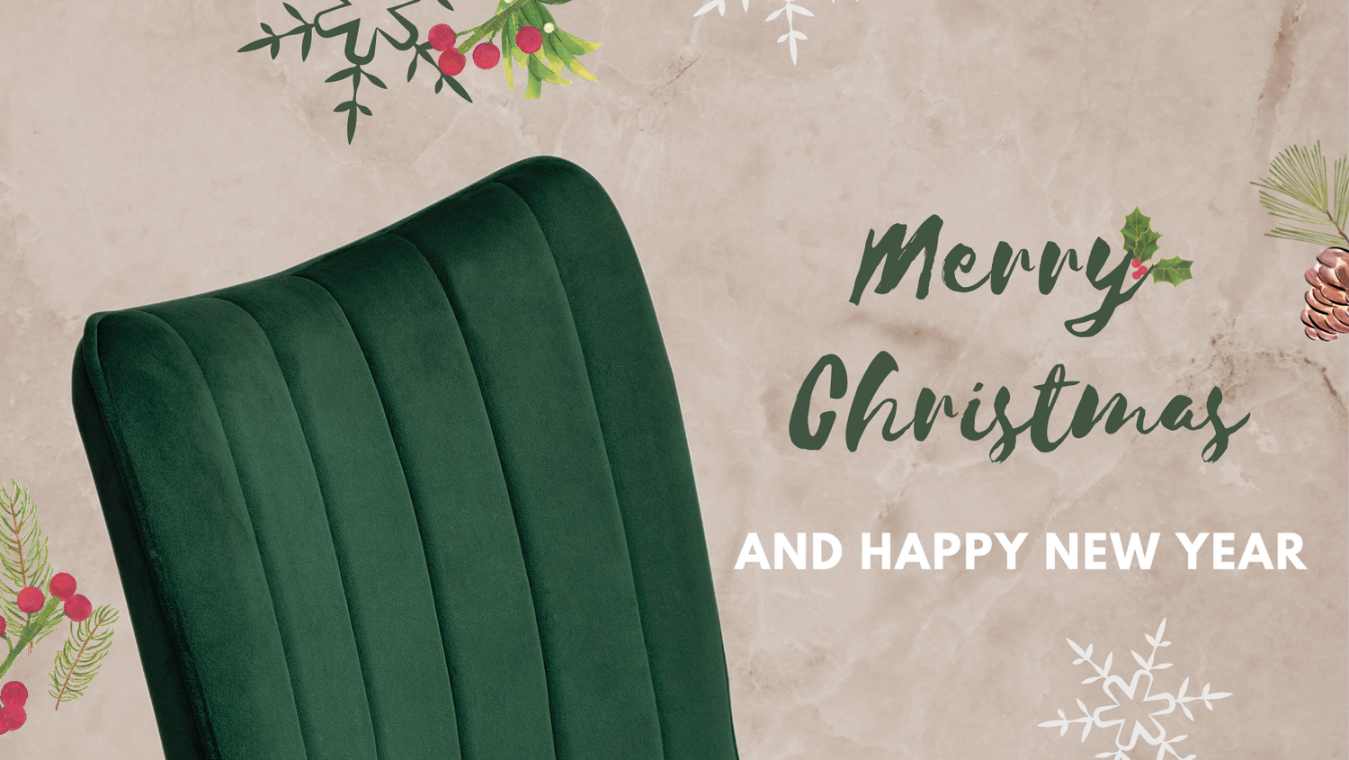 Create a Christmas atmosphere with dining chairs