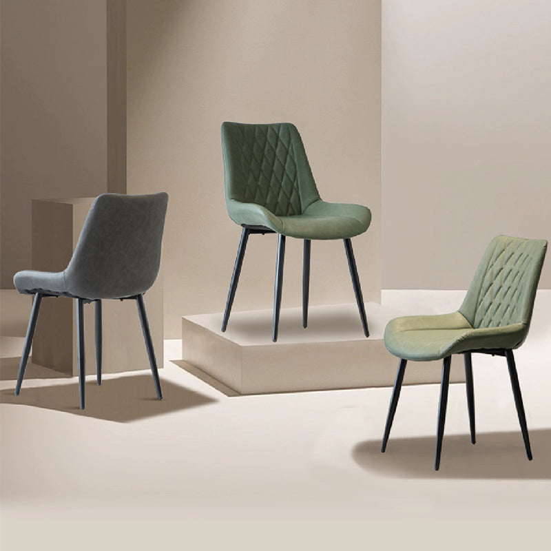 ofcasa, Jarvis Diamond dining chairs, dining chairs, green dining chairs, faux leather dining chairs, 