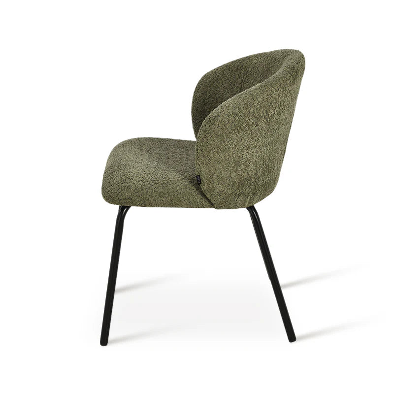 Yasin Dining Chairs [Set of 2] [Boucle Fabric]