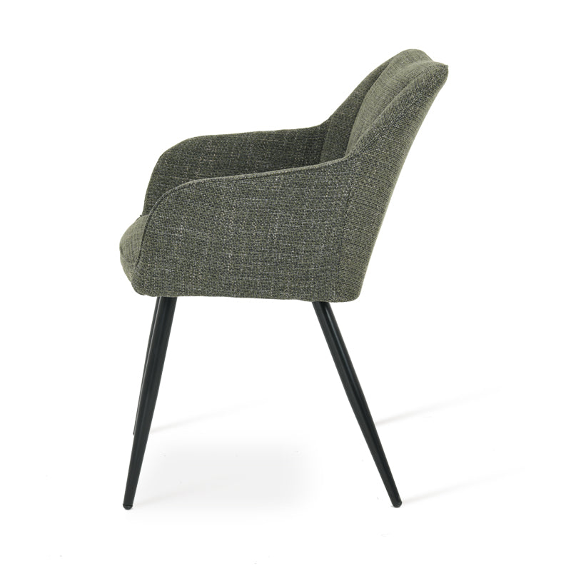 Sienna Garden Dining Chairs [Set of 2] [Linen Fabric]