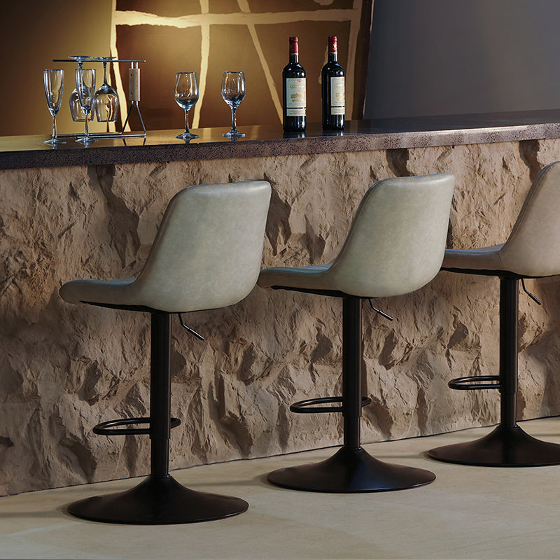 Jarvis AH Bar Stools [Set of 2] [Pu Leather] [62cm-82cm]