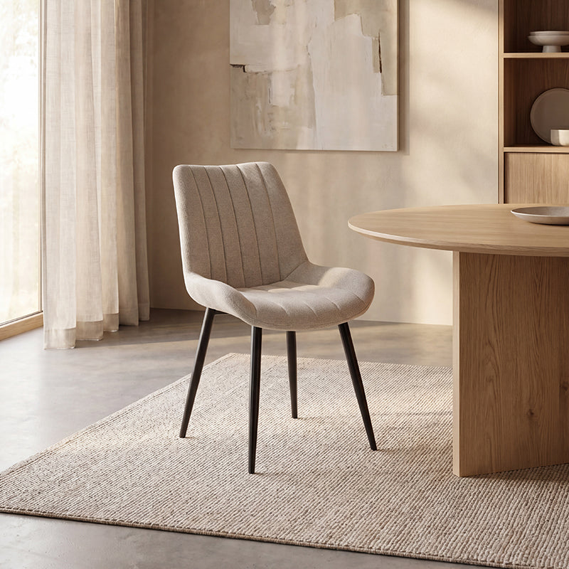 Jarvis Dining Chairs [Set of 2] [Linen Texture Fabric]