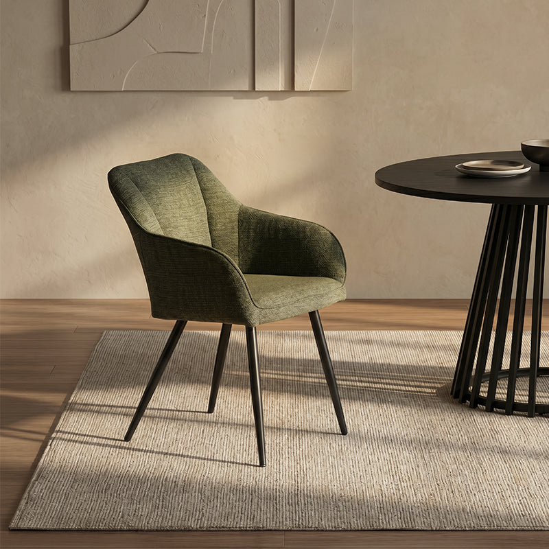 Sienna Garden Dining Chairs [Set of 2] [Linen Texture Fabric]
