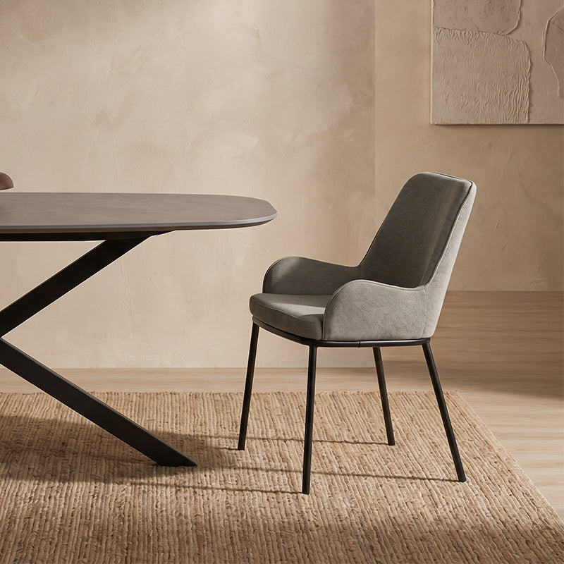 Felisa Dining Chairs [Set of 2] [Linen Texture Fabric]