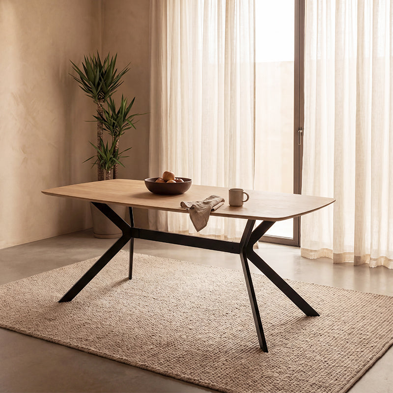 Rowan Dining Table [Wood Color] [160 cm]