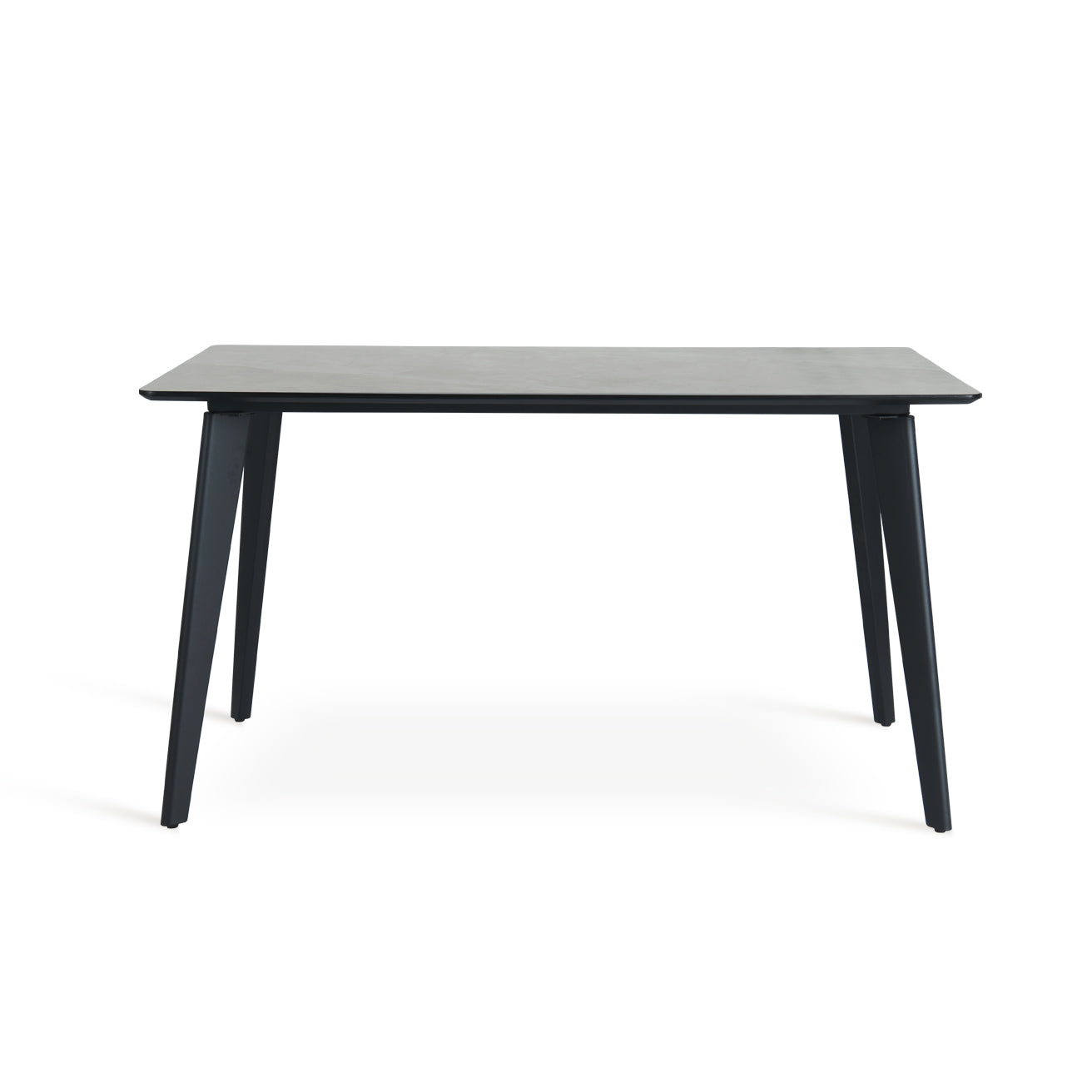 Valdez Rectangular Dining Table [Grey Marble] [140 cm]