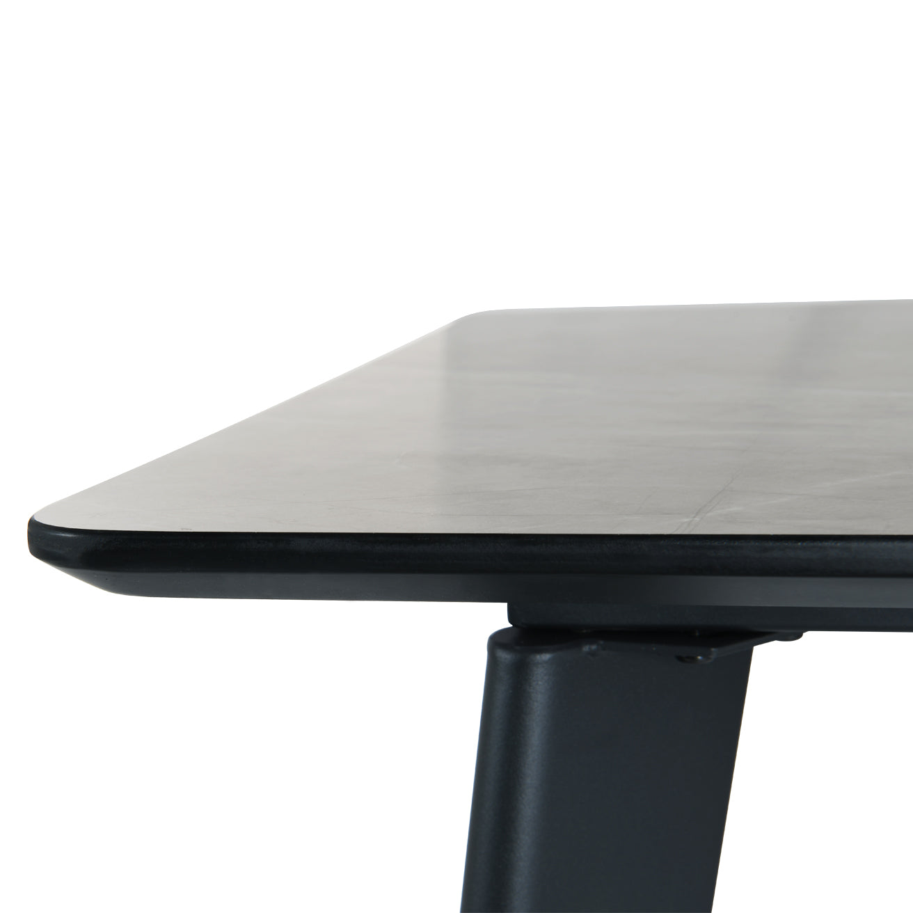 Valdez Rectangular Dining Table [Grey Marble] [140 cm]