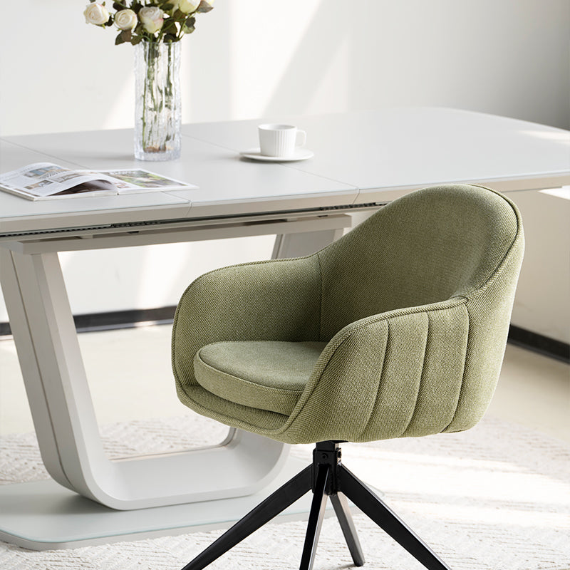 Aaliyah Swivel Chairs [Set of 2] [Linen Fabric]