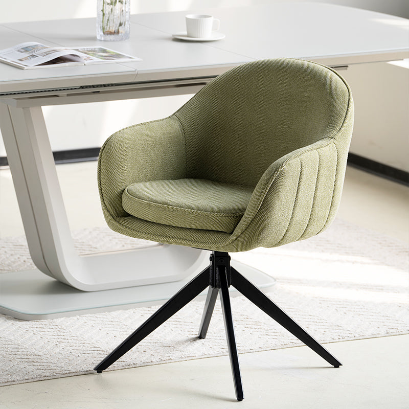 Aaliyah Swivel Chairs [Set of 2] [Linen Fabric]