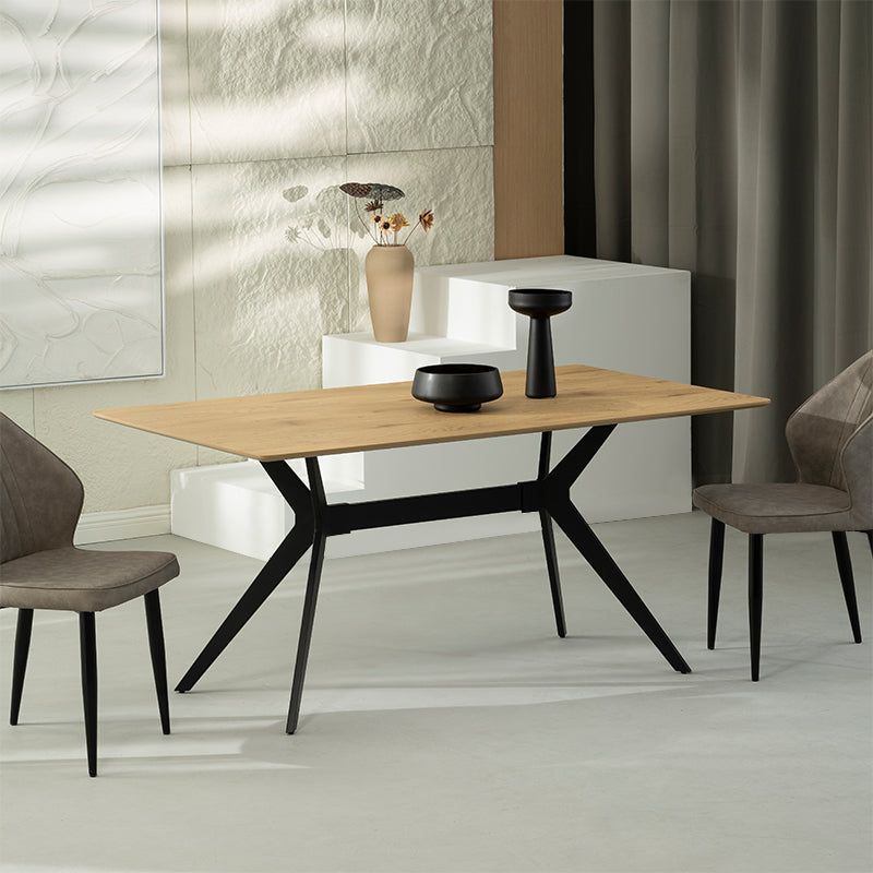 Laila Rectangular Dining Table & 6 Aleena Dining Chairs [Dining Set]