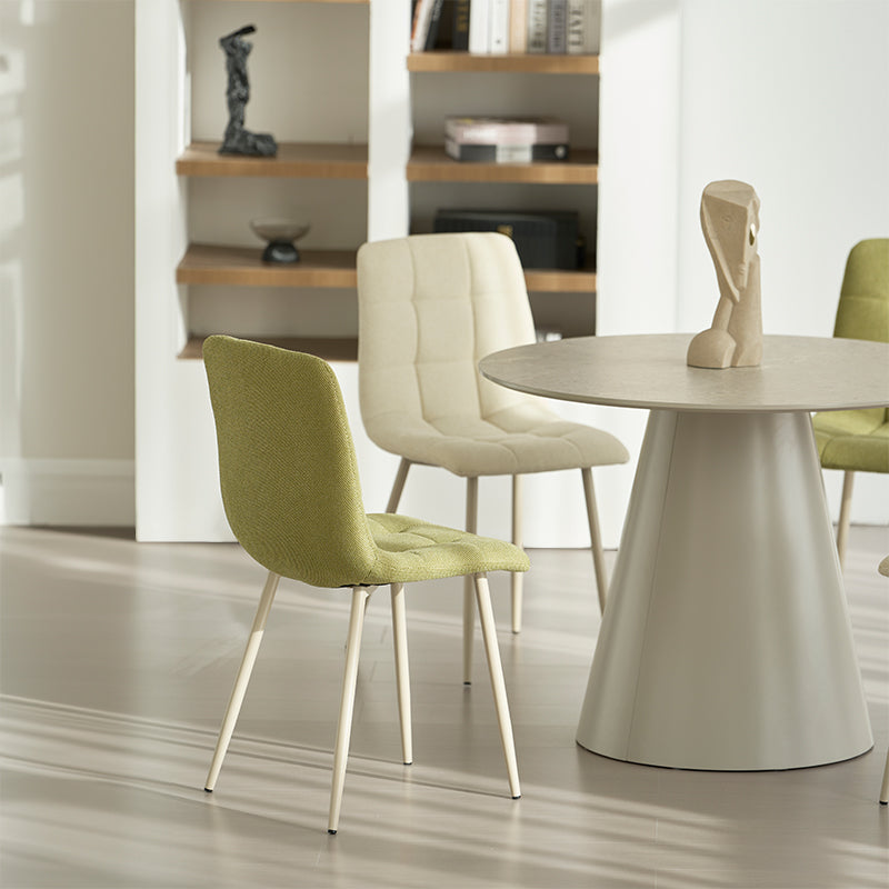 Elowen Round Dining Table [Grey] [100 cm]