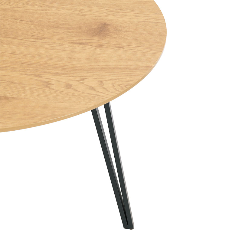 Fareeha Round Dining Table [Wood Patterned] [100 cm]